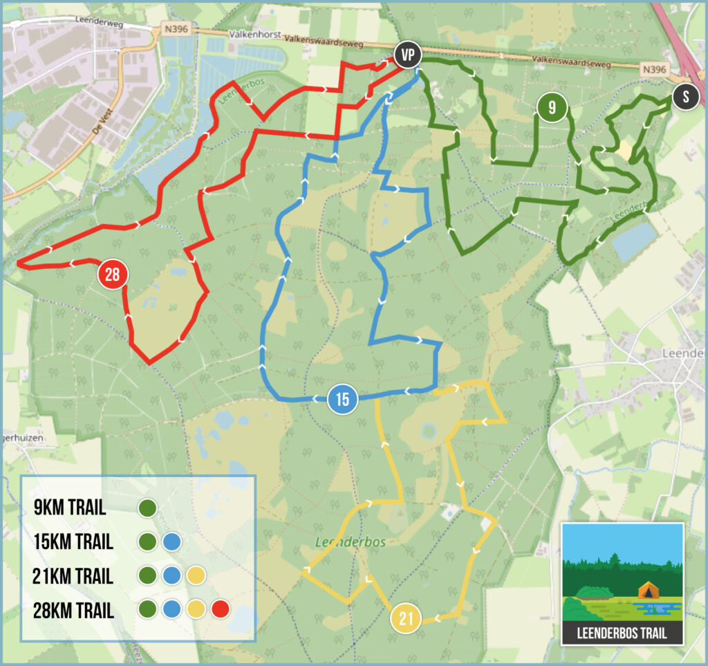 Nieuwe Trailroutes Leenderbossen