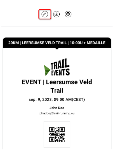 naam wijzigen ticket trail events